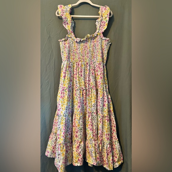crown & ivy Dresses & Skirts - Crown & Ivy Floral Dress in Yellow and Pink